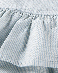 Baby Organic Cotton Seersucker Sunsuit
