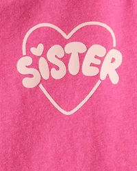 Toddler Girl Sisterhood Long-Sleeve Graphic Tee - Pink