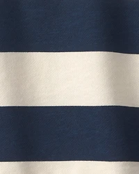 Toddler Boy Organic Cotton French Terry Rugby Polo
