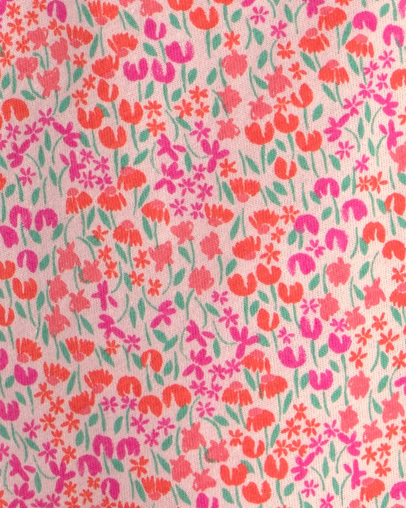 Baby Girl Floral Tank Top - Pink