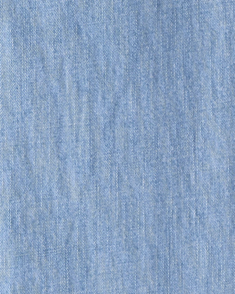 Kid Organic Cotton Chambray Pants