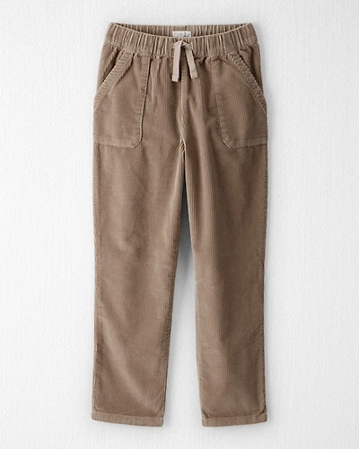 Kid Organic Cotton Corduroy Drawstring Pants