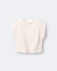 Toddler Girl Dolman-Sleeve Miriam Tee - Cream