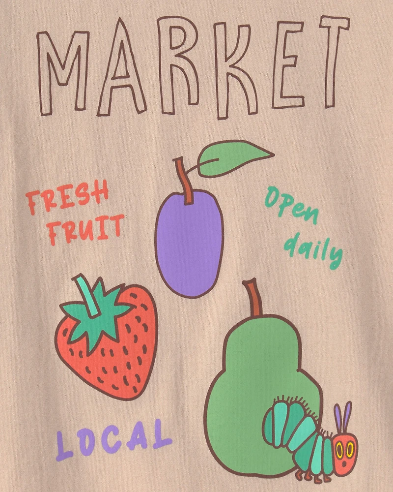 Toddler Farmers Market Graphic Tee - Tan