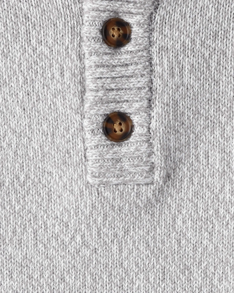 Toddler Boy Grey Pullover Sweater