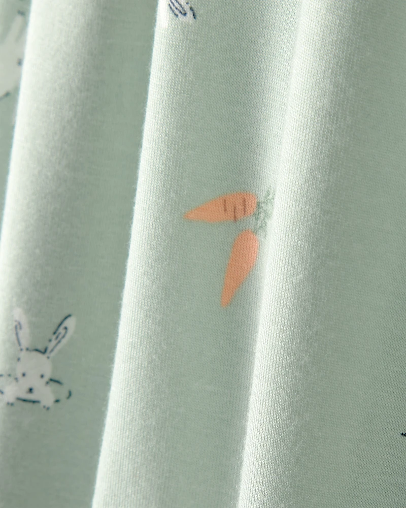 Baby Bunny 2-Way Zip PurelySoft Sleeper - Green