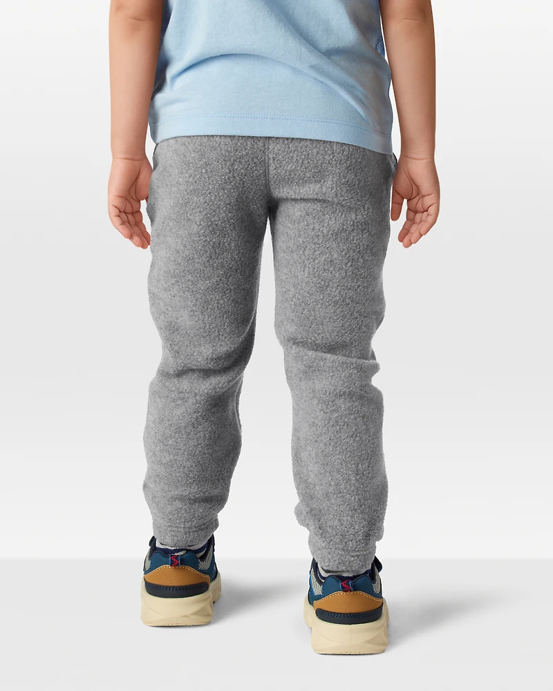 Toddler Boy Fleece Joggers - Grey