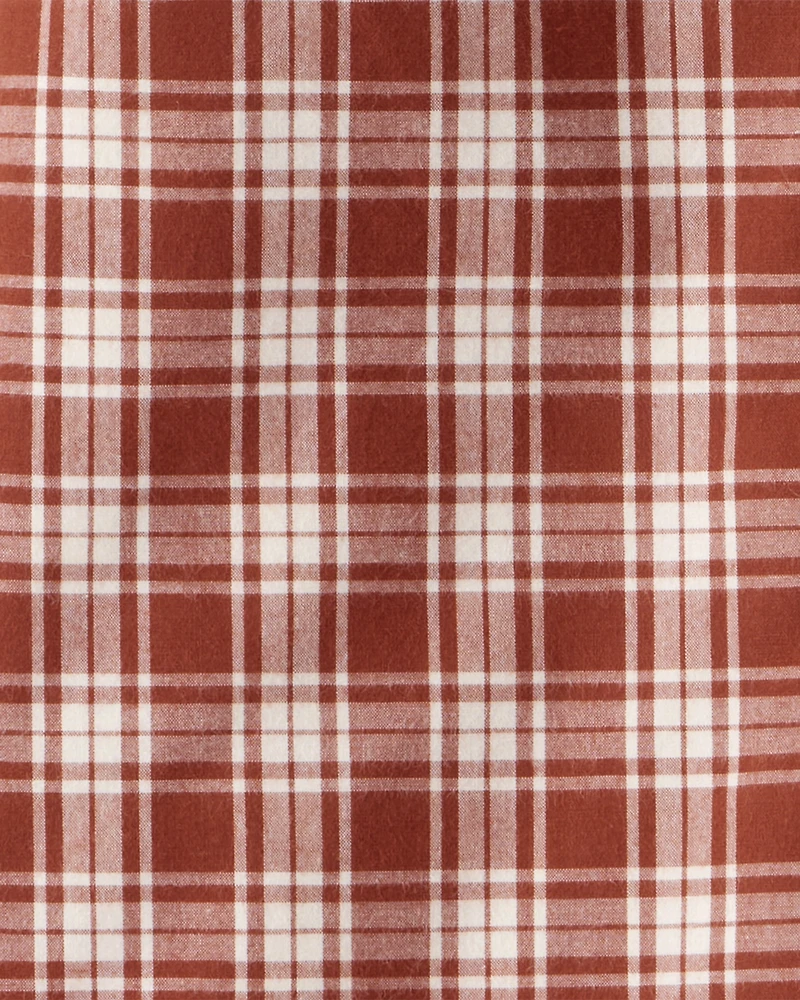 Boys Yellow Plaid Button-Front Shirt