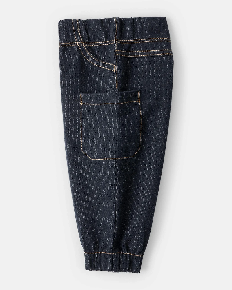 Baby Boy 3-Piece Fair Isle Sherpa Vest Outfit Set - Khaki