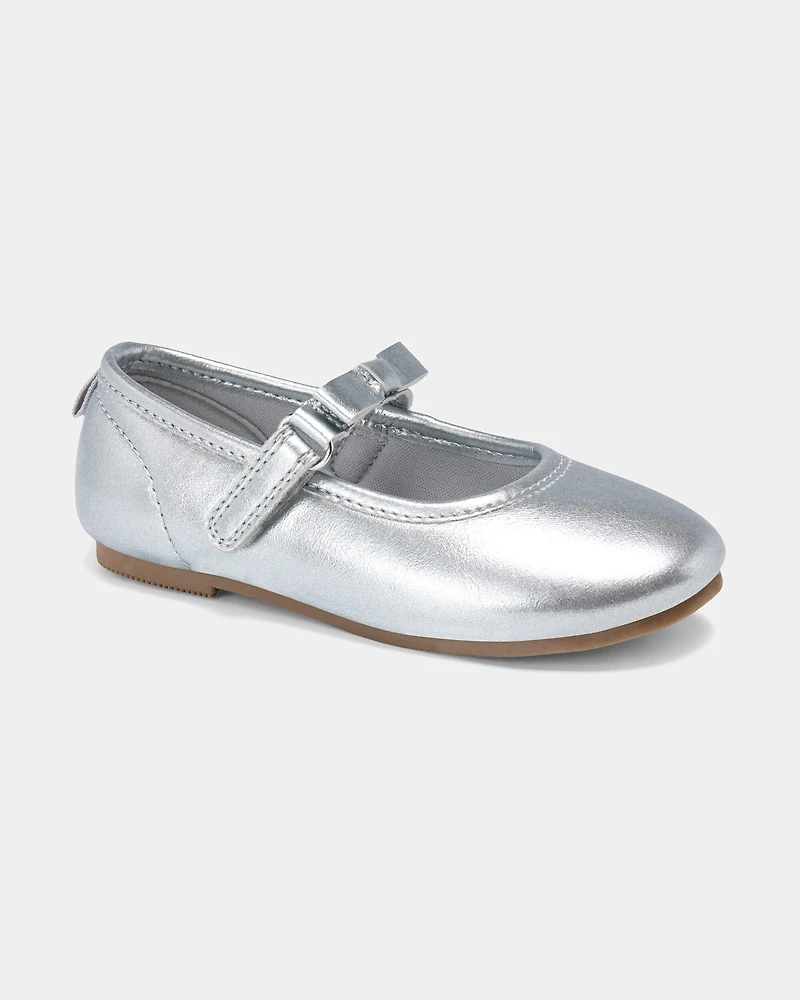 Toddler Girl Dress Shoes - Silver
