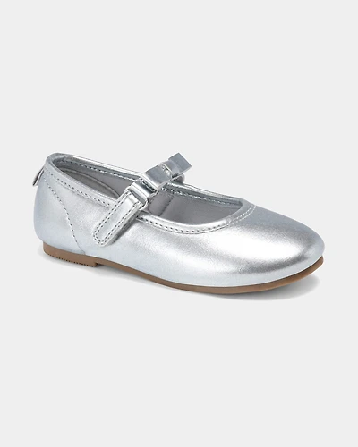 Toddler Girl Dress Shoes - Silver