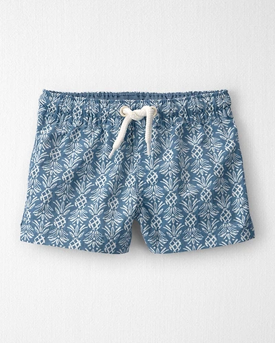 Baby Boy Recycled Swim Trunks Bloom Lagoon Print