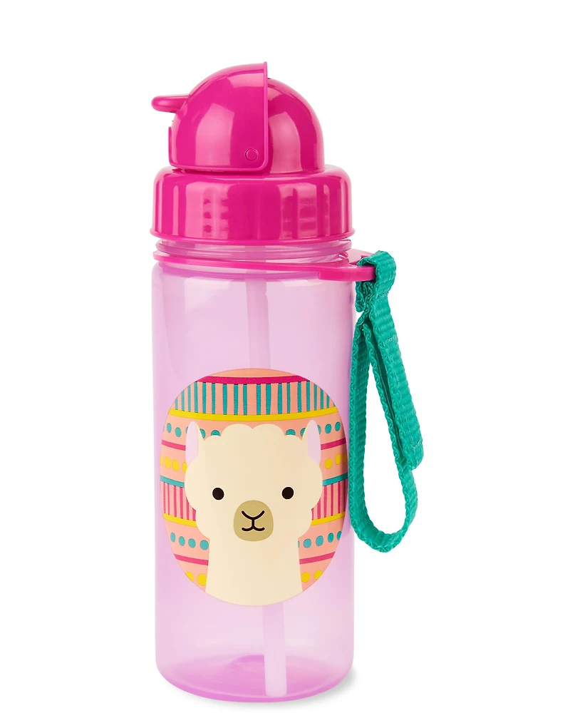 Zoo Straw Bottle - 13 oz - Llama
