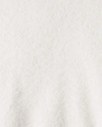 Toddler Girl Brushed Sweater - White