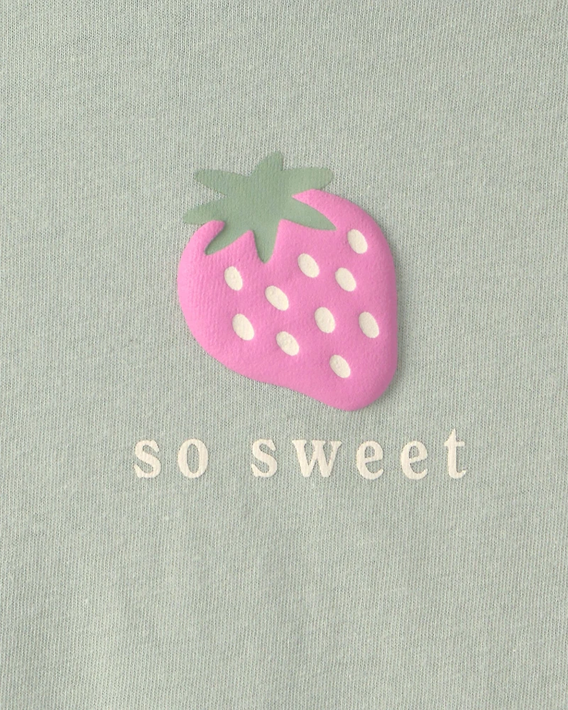 Toddler Girl Strawberry Graphic Tee - Green