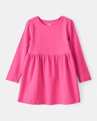 Toddler Girl Long-Sleeve Dress - Pink