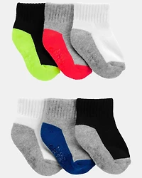 Toddler Boy 6-Pack Colour Block Ankle Socks