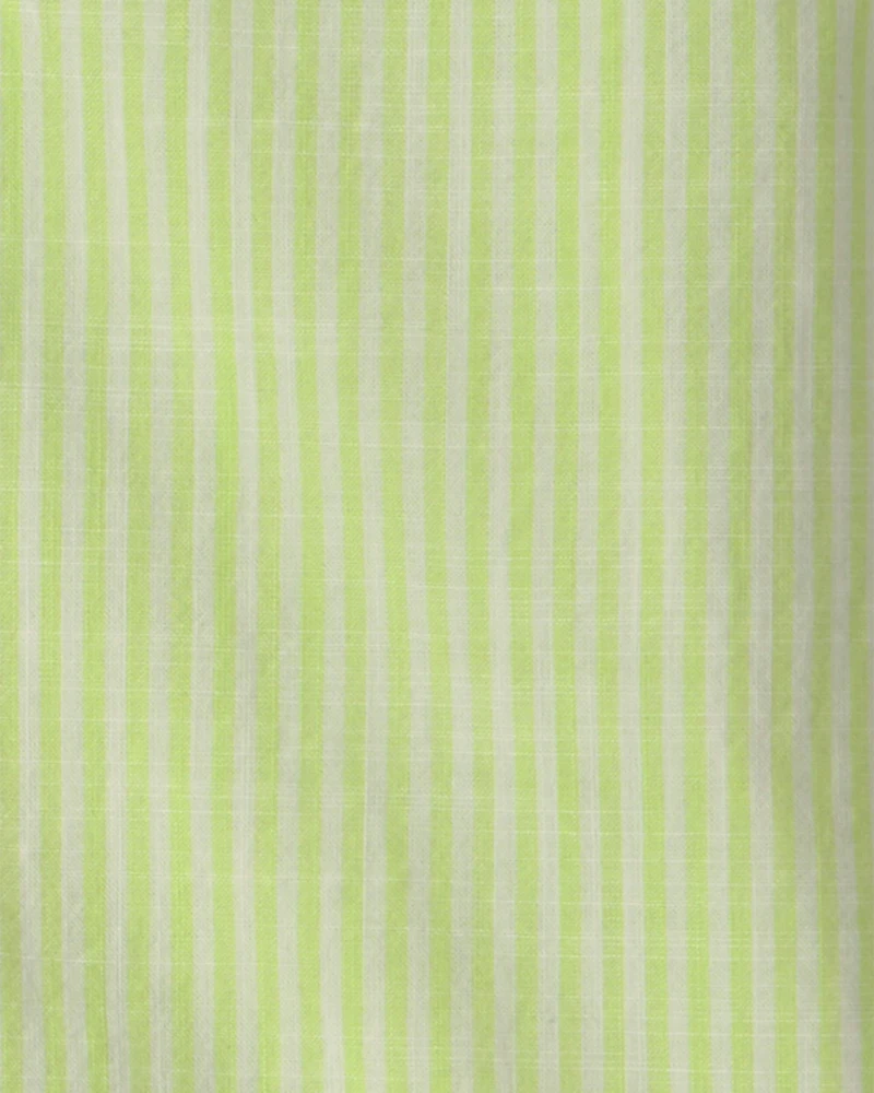 Toddler Boy 2-Piece Button-Down Top & Short Set - Green