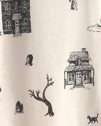 Baby Organic Cotton Sleeper Spooky Village