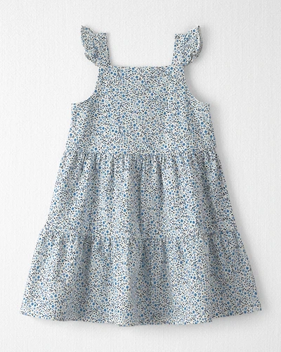 Toddler Girl Organic Cotton Tiered Dress Meadow Bloom