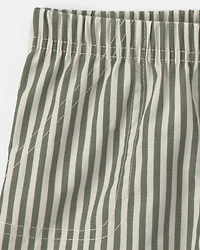 Baby Boy 2-Piece Polo Shirt & Short Set - Cream/Green