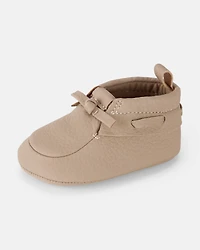 Baby Moccasin Shoes - Brown