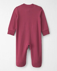 Baby Girl Organic Cotton Pointelle Sleeper
