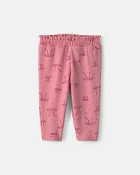 Baby Girl 2-Piece Bow Long-Sleeve Bodysuit & Pant Set - Pink
