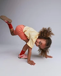 Toddler Girl Brooklyn Bike Shorts - Coral