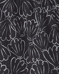 Toddler Girl 2-Piece Floral Ruffle Top & Short Set - Black/Cream