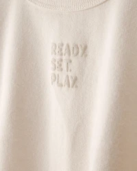 Baby French Terry Pullover Sweatshirt - Cream