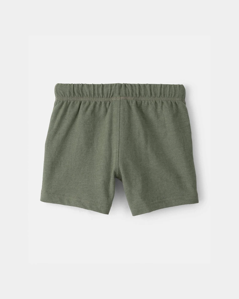 Toddler Boy French Terry Shorts - Green