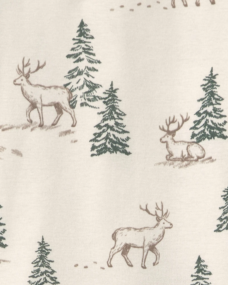 Toddler 2-Piece Organic Cotton pyjamas Reindeer Forest