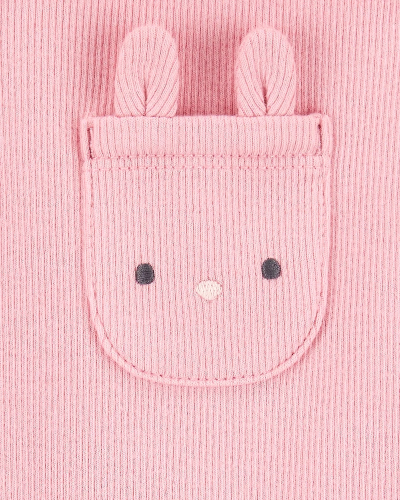 Baby 2-Piece Floral Long-Sleeve Tee & Coverall Set