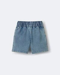 Toddler Colourblock Long-Line Short Denim