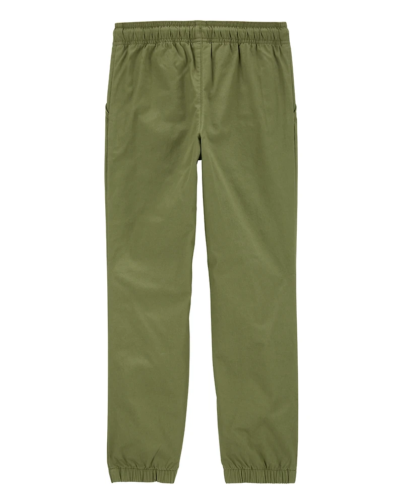Kid Pull-On Poplin Pants