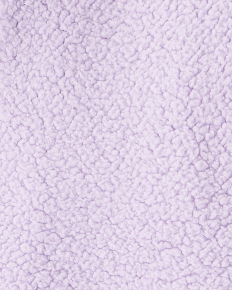 Toddler Girl DayDream Fleece Quarter-Zip Pullover Sweatshirt - Purple