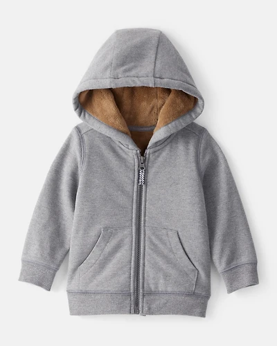 Baby Boy Long-Sleeve Hooded Zip-Up Jacket