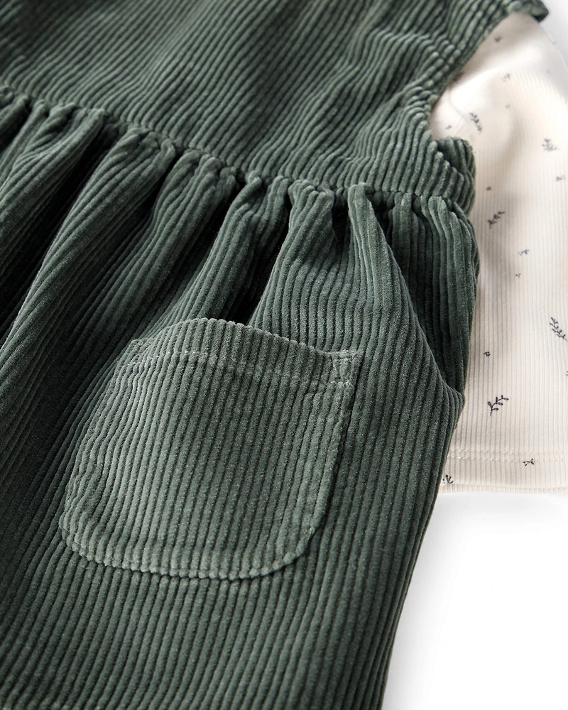 Baby Girl 2-Piece Organic Cotton Jumper Set