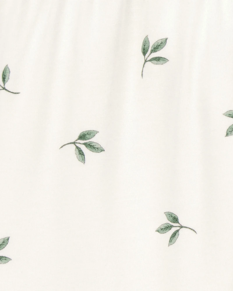 Baby Girl 2-Pack PurelySoft Pull-On Pants - Green/White