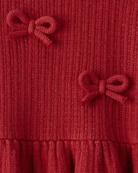 Toddler Girl Organic Cotton Sweater Knit Dress