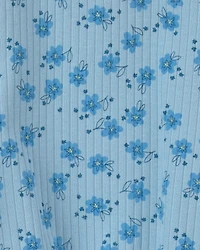 Baby Girl 2-Piece Flower Top & Pant Set – Blue