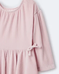 Toddler Girl Velvety Avenue Twirl™ Dress - Light Pink