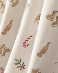 Toddler Festive Holiday PurelySoft Snug Fit 2-Piece Pajamas - Cream