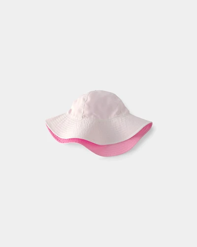 Toddler Girl Reversible Swim Hat - Pink/White