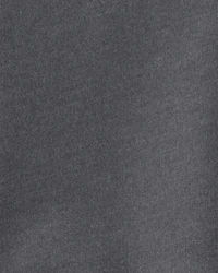 Baby Boy French Terry Zipper Pullover Sweatshirt - Grey