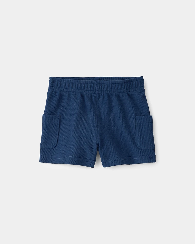 Baby Boy 2-Piece Car Top & Short Set - Blue