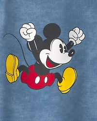 Toddler 2-Piece Disney© Mickey Mouse French Terry Top & Short Set - Blue