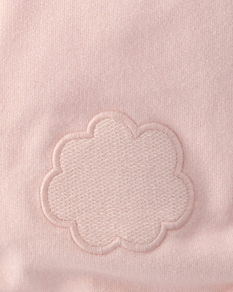 Baby Girl Bunny Bubble Romper & Hat Set - Pink