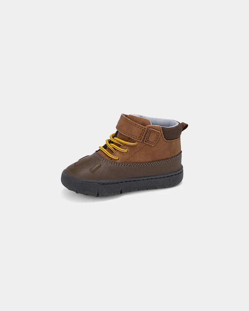 Baby Boy Every Step® First Walker High Top Boot - Brown